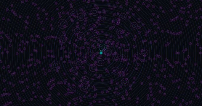 Ulam Prime Spiral Engine Quantum Cybernetics Archimedean Matrix Motion Background - 4k 60 fps infinite loop