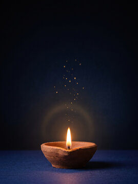 One Flame, Nine Nights, A moody, meditative post built on contrast between darkness and one warm flame. It suits evening wishes and reflective captions.
