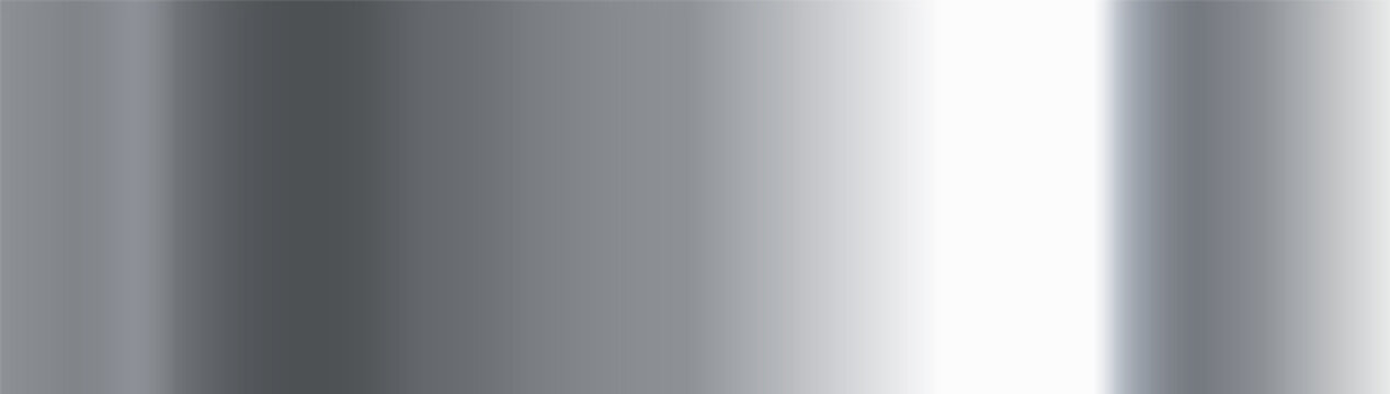 Smooth metallic surface showing a chrome silver grey gradient reflection