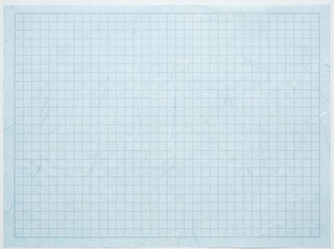 Light blue grid paper texture background with subtle wrinkled surface