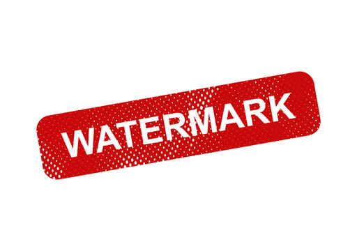 Red rectangular watermark stamp with text illustration