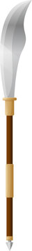 Fantasy polearm weapon illustrating ancient battle equipment