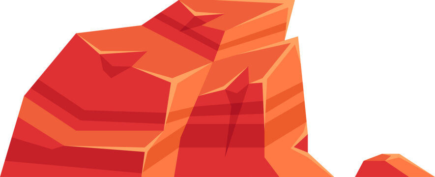 Stylized geological strata creating an abstract desert mountain or cliff landscape