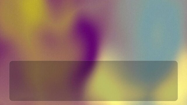 Abstract colorful gradient background with a dark frosted glass rectangle overlay.