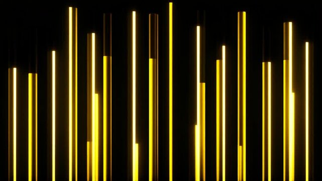 光の柱が順に灯る カウントダウン用背景動画 4K（数字は後入れ）