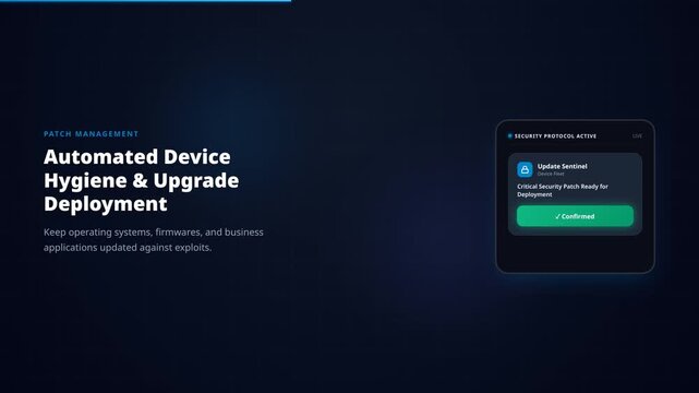 Software Update Now Patch the Vulnerability Gap Motion Graphic Video
