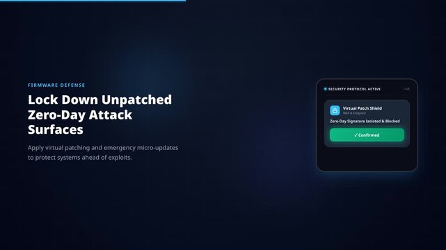 Zero-Day Exploit Defense Immediate Firmware Upgrade Shield Motion