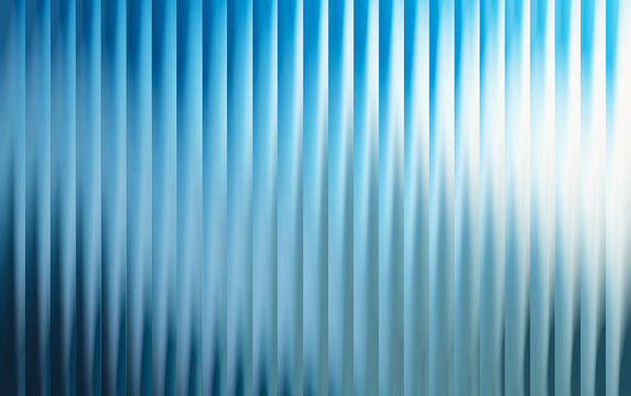 Abstract background, with vertical blue, and white stripes, soft gradient light effect