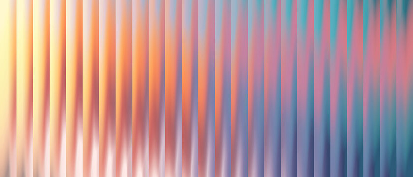 Vertical gradient stripes with soft blended colors of yellow, orange, pink, and blue tones