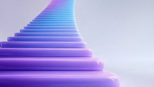 Violet Stepped Geometric Abstract Background for Landing Page and Website Header