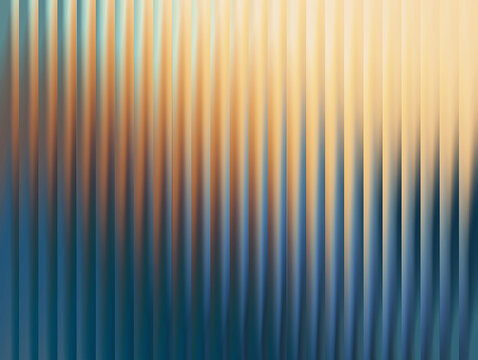 Abstract background, with vertical stripes, in gradient shades, of blue and, warm golden yellow