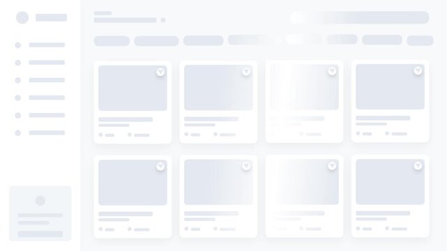 Website Loading Skeleton Animation UI UX Design Element