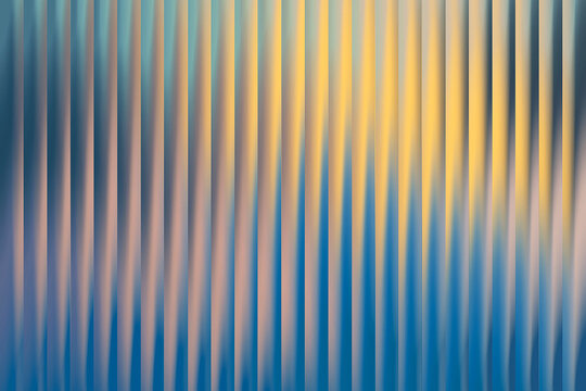 Abstract background, with vertical stripes, in gradient shades, of blue and, golden yellow