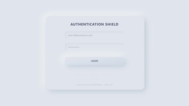 Account Locked Login Interface UI Animation