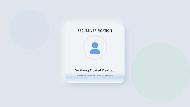 Secure Identity Verification and Access Granted Animation