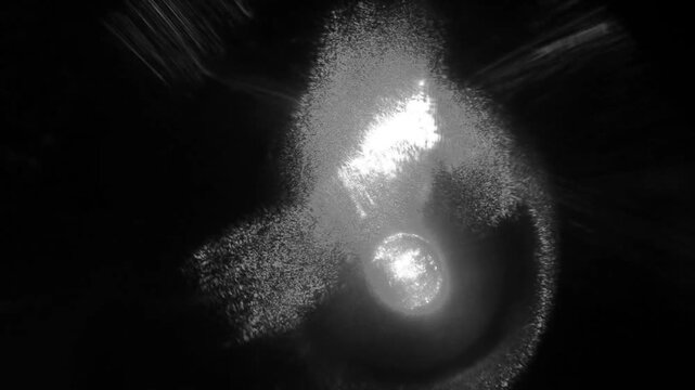 Light in the dark night &ndash; abstract noise background