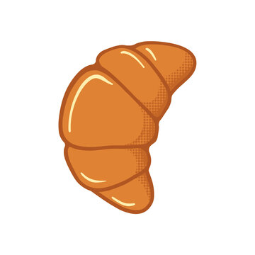 vector illustration of croissant