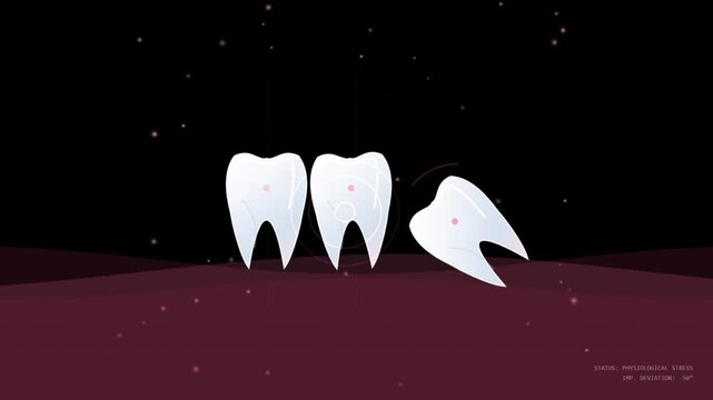 Impacted Wisdom Tooth and Dental Malocclusion Animation (55 characters)