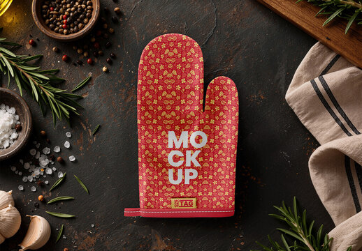 Oven Mitts Mockup