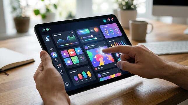 Person holding smartphone with social media app open.
