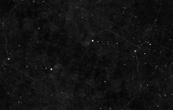 Retro Photographic Design - Dark Black Film Grain Texture Overlay, Dusty Grunge Background Texture With Heavy Scratches And Cracks