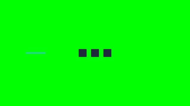 Geometric Shapes Transitioning into a Standardized Grid on Green Screen