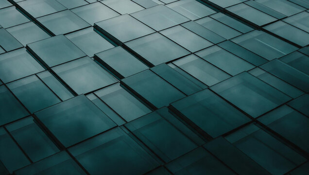 Modern Glass Facade of Contemporary Corporate Building