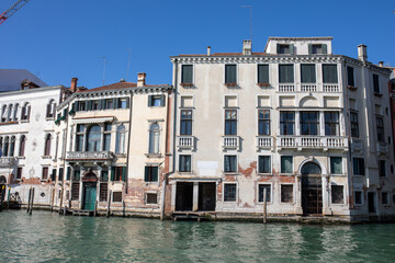 Fototapeta premium Beautiful landscapes of Venice, Italy, with its canals, streets, bridges, buildings, and boats.