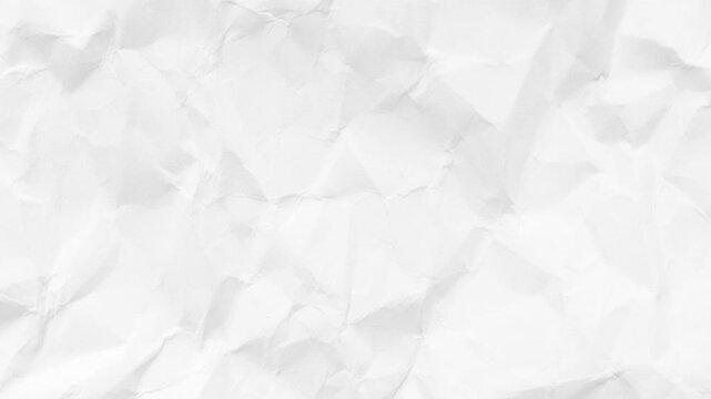 Crumpled paper animation,, white texture animation, White crumpled paper stop motion background texture. Paper texture background loop, grunge texture background.  Stop motion animation.