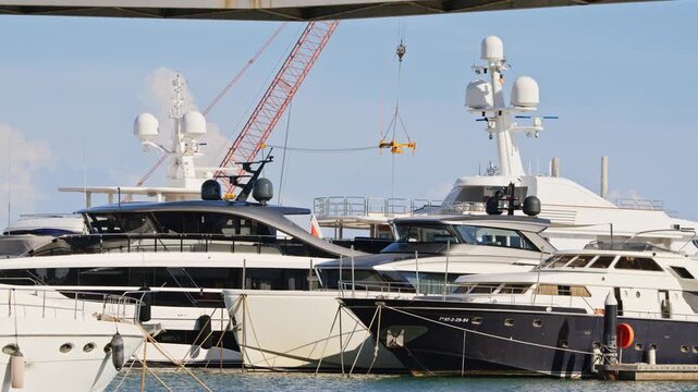 shot of the port forum in barcelona spain