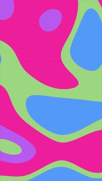 Abstract colorful liquid shapes vector pattern background with vibrant pink blue and green tones.