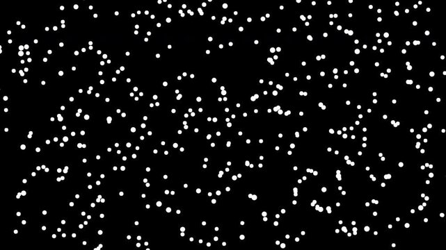 Heavy snowfall on transparent background, seamless loop 4K overlay with alpha channel