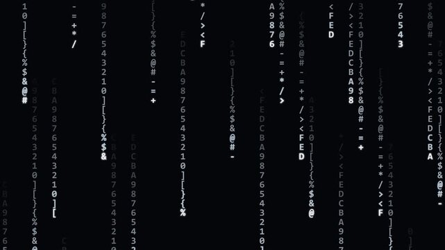 Minimalist Titanium Monochrome Digital Stream & Rain Gradient Seamless 4K Loop Background
