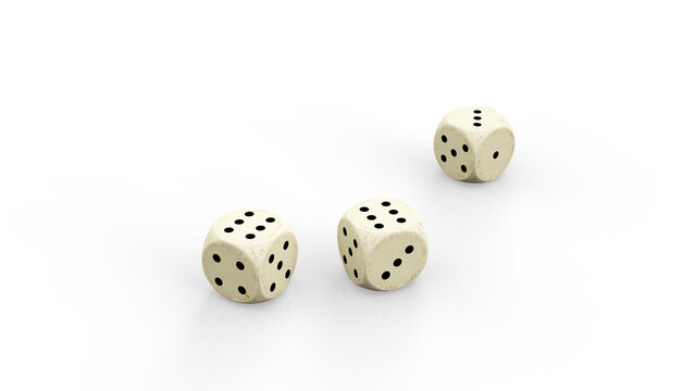 Antique Game Dice, Vintage Numbered Cubes with Traditional Dot Markings, Historic Gaming Accessories from Past Centuries, Old Tabletop Gambling Objects Representing the History of Board Games, Chance