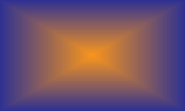 Abstract Geometric Tunnel Vector Background with Blue and Orange Gradient