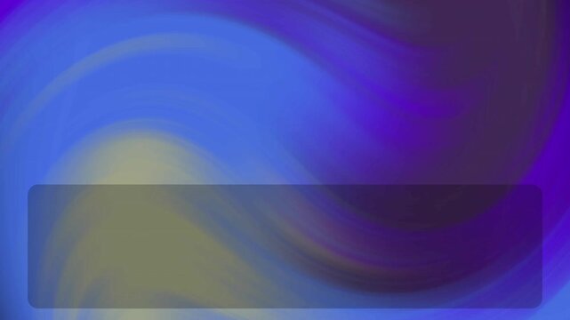 Vibrant blue and purple abstract swirling background with a dark horizontal banner element.