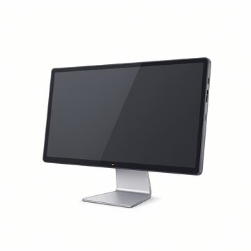 白背景に佇むPC液晶モニターの