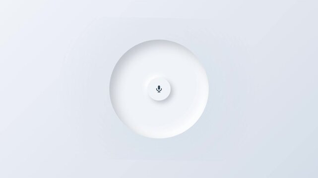Minimalist white ceiling with modern circular light fixture