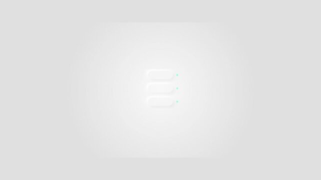 Minimalist white background with subtle embossed number three