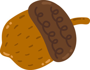 Hand Drawn Acorn Illustration © Jehsomwang