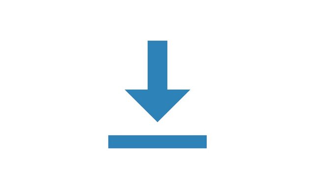 Download icon symbol direction down arrow flat design