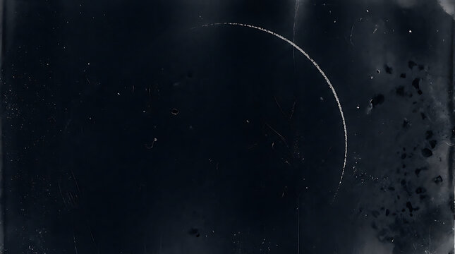 Abstract dark background with silver film grain texture and curved light streak overlay.