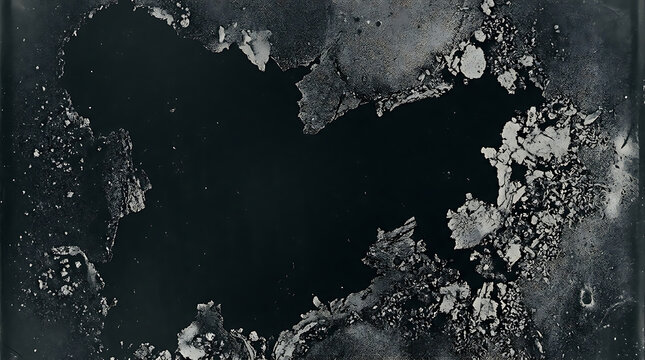 Abstract dark silver film grain texture with high contrast grunge overlay background