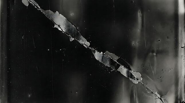 Abstract film grain texture with diagonal light leak and vintage analog scratch overlay