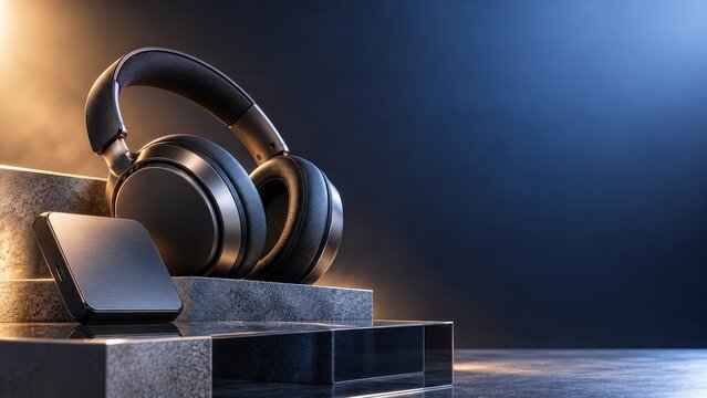 Over Ear Wireless Headphones and Portable DAC Amplifier.