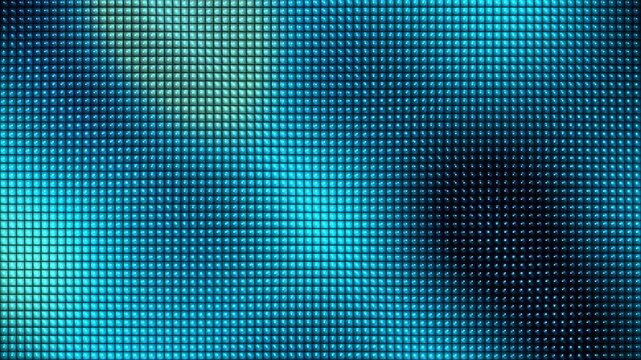 Abstract blue led light grid flashing and waving smoothly for digital technology screen background loop