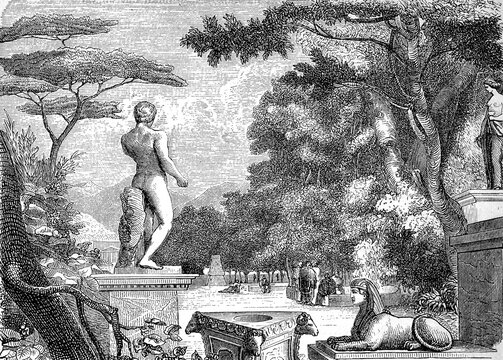 Tusculanum by Marcus Tullius Cicero, Roman philosopher, politician, jurist, orator, political theorist, consul, History of Ancient Rome, Roman Empire, Italy, Historical, digitally restored reproduction of a 19th century original