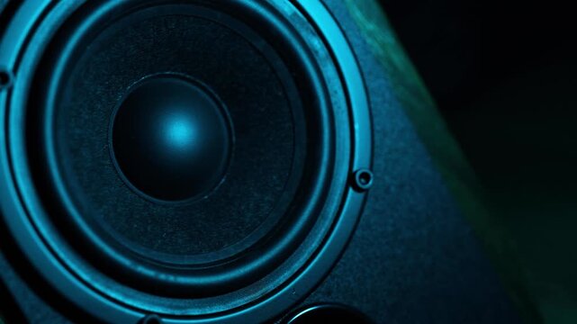 multi coloured macro close up of a speaker