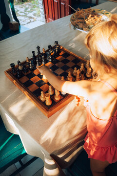 Kid Playing Chess