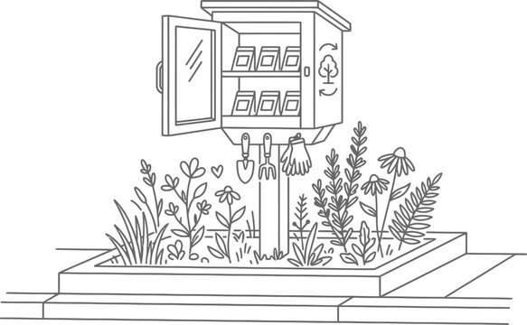 vector illustration of a sketch of a house